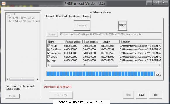 hard reset pna mt3351 mic ajutor eroarea download fail. (0x4f0041) detection gps smailo hd50,