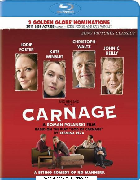 direct download carnage (2011) bluray rip xvid -sparks oror