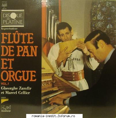 gheorghe zamfir for pan-flute and organ (vanstory, 3634, 1983) disque        