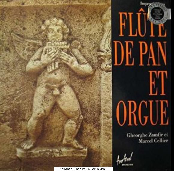 gheorghe zamfir for pan-flute and organ (disques cellier ‎ hi-fi 003,      